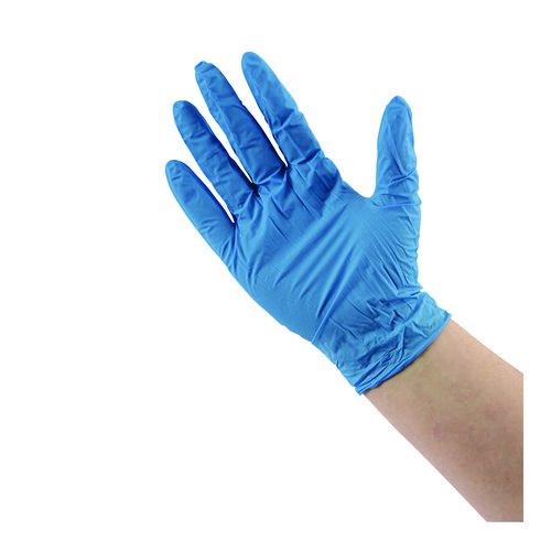 Disposable Powder-Free Nitrile Gloves, Small, Blue, 5 mil, 100/Box, 10 Boxes/Carton. Picture 11