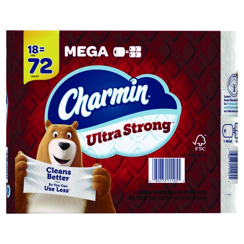 Ultra Strong Bathroom Tissue, Septic Safe, 2-Ply, White, 220 Sheet/Roll, 18/Pack. Picture 4