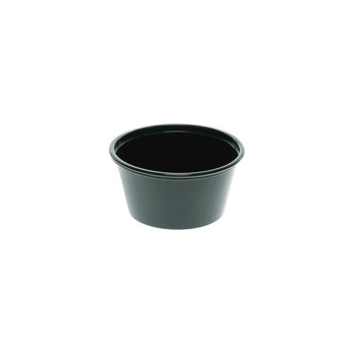 Plastic Portion Cup, 2 oz., Black, 2,400/Carton. Picture 5