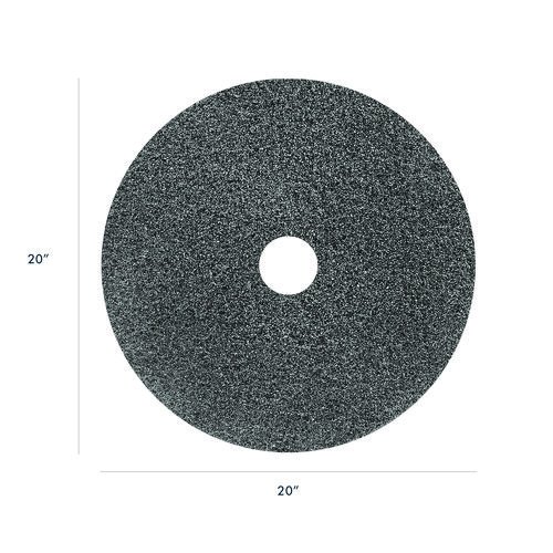 Black Diamond 800 Deep Cleaning Pad, 20" Diameter, 800 Grit, Black/Gray, 2/Carton. Picture 2