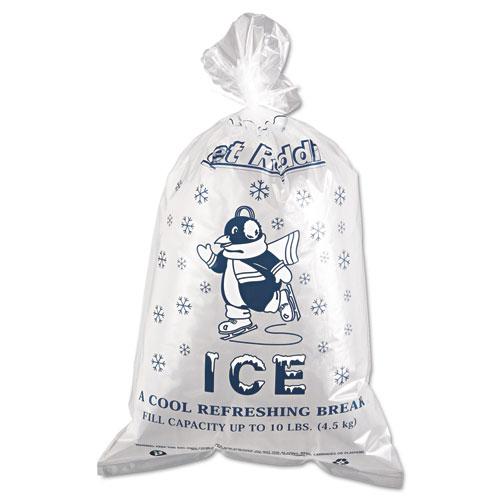 Ice Bags, 1.5 mil, 12" x 21", Clear, 1,000/Carton. Picture 1