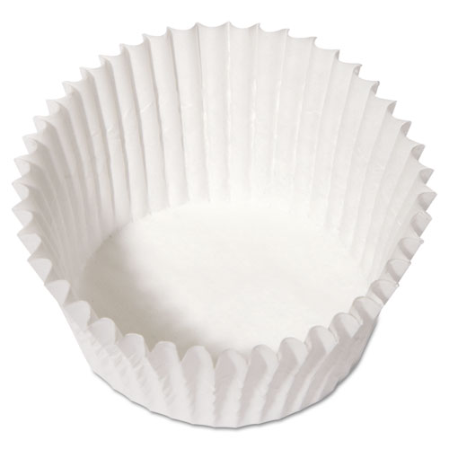 Fluted Bake Cups, 4.5 Diameter x 1.25 h, White, Paper, 500/Pack, 20 Packs/Carton. Picture 3
