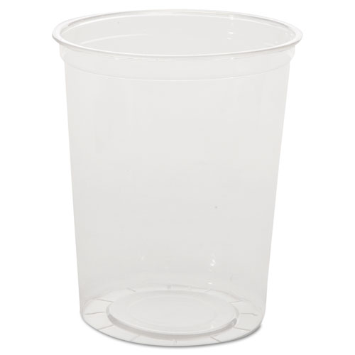 Deli Containers, 32 oz, Clear, Plastic, 50/Pack, 10 Packs/Carton. Picture 1