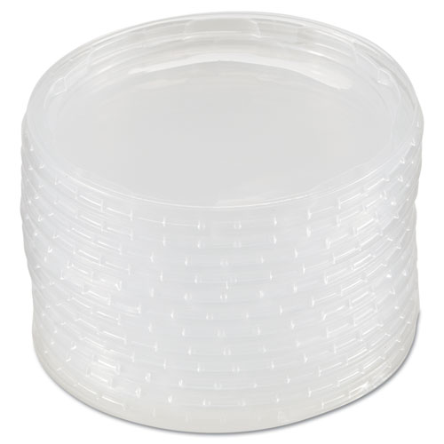 Deli Container Lids, Plug-Style, Clear, Plastic, 50/Pack, 10 Packs/Carton. Picture 2