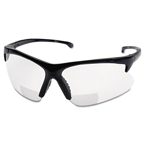 V60 30-06 RX Safety Readers, Black Frame, Clear Lens, 2.5 Diopter. Picture 1