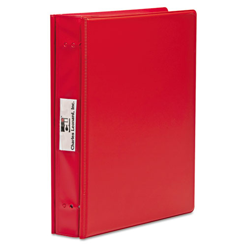 VariCap Expandable Binder, 2 Posts, 6" Capacity, 11 x 8.5, Red. The main picture.