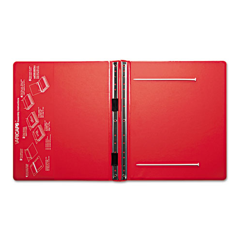 VariCap Expandable Binder, 2 Posts, 6" Capacity, 11 x 8.5, Red. Picture 6
