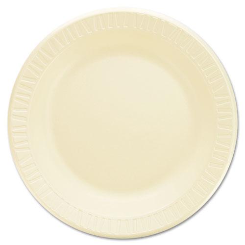 Laminated Foam Dinnerware, Plates, 10.25" dia, Honey, 125/Pack, 4 Packs/Carton. Picture 1