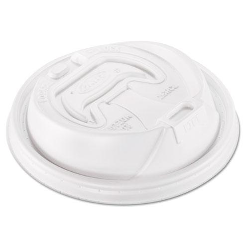 Optima Reclosable Lid, Fits 12 oz to 24 oz Foam Cups, White, 100 Pack, 10 Packs/Carton. Picture 3
