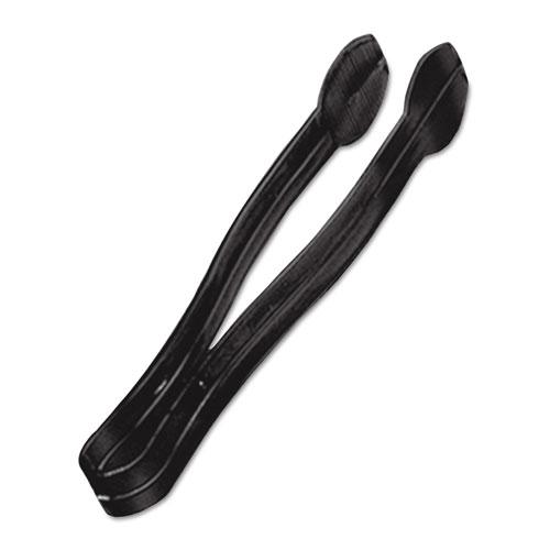 Plastic Tongs, 9 Inches, Black, 48/Case. Picture 1