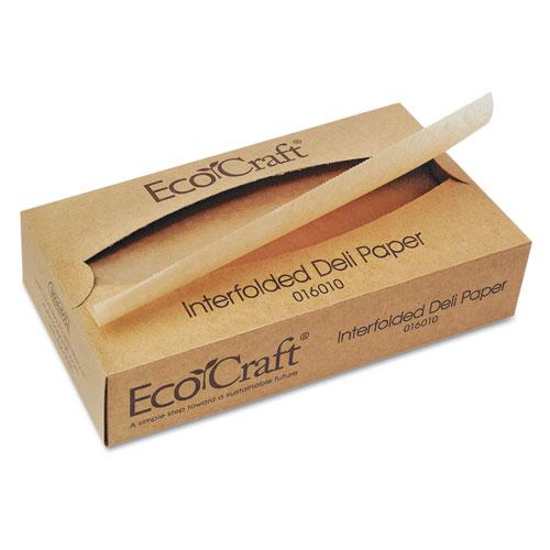 EcoCraft Interfolded Soy Wax Deli Sheets, 10 x 10.75, 500/Box, 12 Boxes/Carton. The main picture.