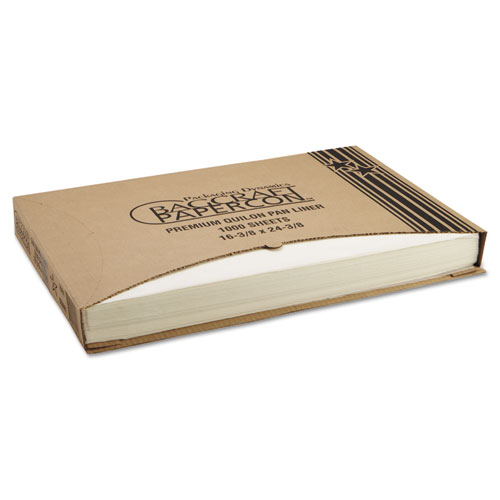 Grease-Proof Quilon Pan Liners, 16.38 x 24.38, White, 1,000 Sheets/Carton. Picture 1