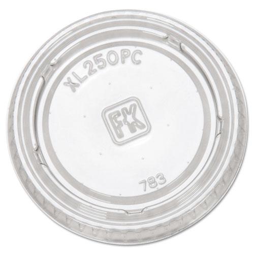 Portion Cup Lids, Fits 1.5 oz to 2.5 oz Cups, Clear, 125/Sleeve, 20 Sleeves/Carton. Picture 1