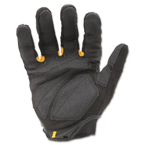 SuperDuty Gloves, Medium, Black/Yellow, 1 Pair. Picture 2