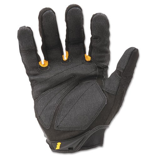 SuperDuty Gloves, Large, Black/Yellow, 1 Pair. Picture 2