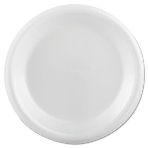 Foam Dinnerware, Plate, 9", White. Picture 1
