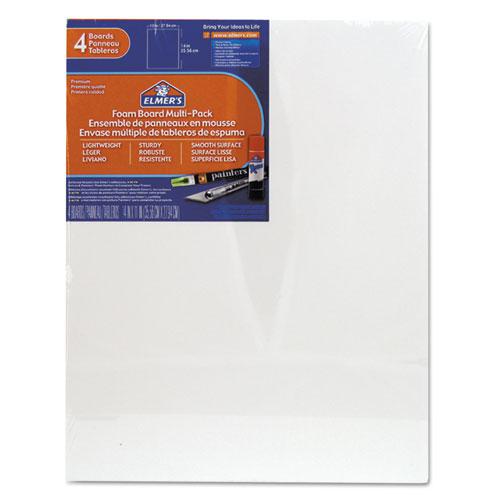 White Pre-Cut Foam Board Multi-Packs, 11 x 14, 4/Pack. Picture 1