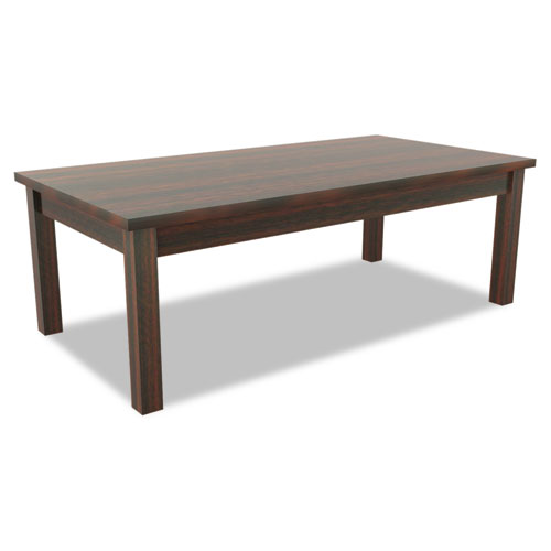 Alera Valencia Series Occasional Table, Rectangle, 47.25w x 19.13d x 16.38h, Mahogany. Picture 1