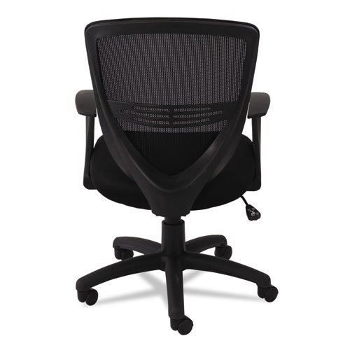 Swivel/Tilt Mesh Mid-Back Task Chair, Supports Up to 250 lb, 17.91" to 21.45" Seat Height, Black. Picture 5