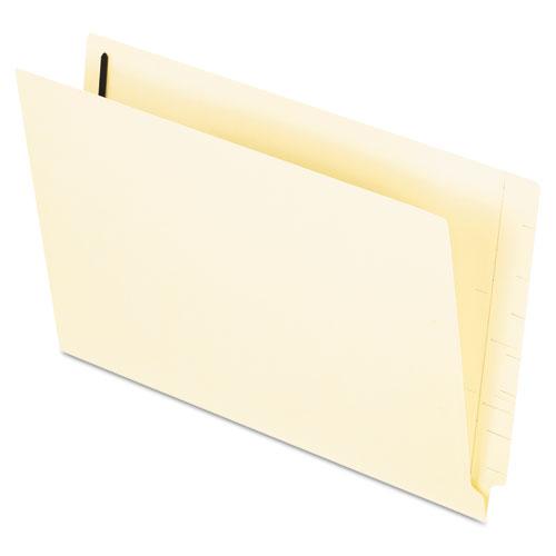 Manila End Tab Expanding Fastener Folders, 2-Ply Tabs, 2 Fasteners, Legal Size, 11-pt Manila Exterior, 50/Box. Picture 1