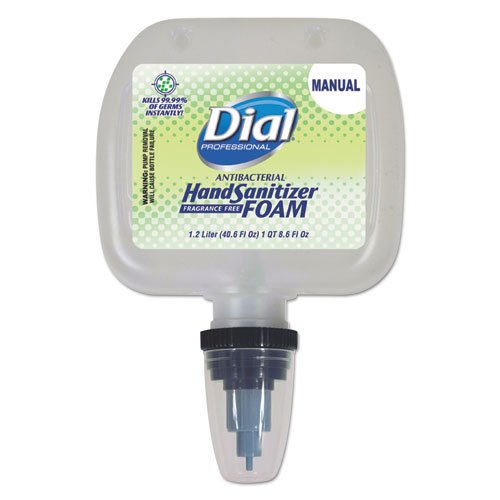 Antibacterial Foam Hand Sanitizer, 1.2 L Refill, Fragrance-Free, 3/Carton. Picture 1