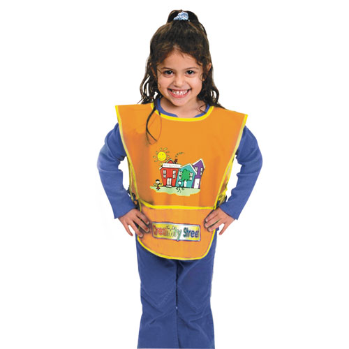 Kraft Artist Smock, Fits Kids Ages 3-8, Vinyl, One Size Fits All, Bright Colors. Picture 1
