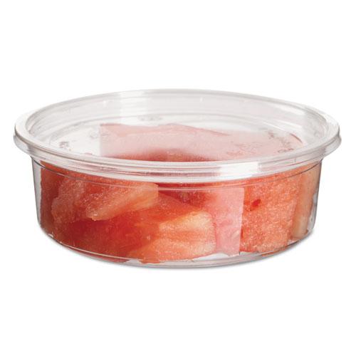 Renewable and Compostable Round Deli Containers, 8 oz, 50/Pack, 10 Packs/Carton. Picture 1