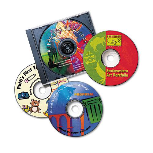 Inkjet CD Labels, Matte White, 40/Pack. Picture 2