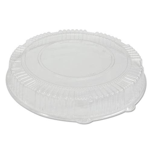 Caterline Dome Lids, Plastic, 18" Diameter x 2-3/4"High, Clear. Picture 1