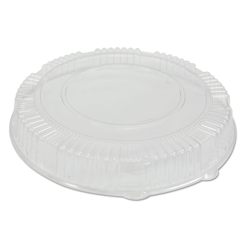 Caterline Dome Lids, Plastic, 16" Diameter x 2-3/4"High, Clear. Picture 1