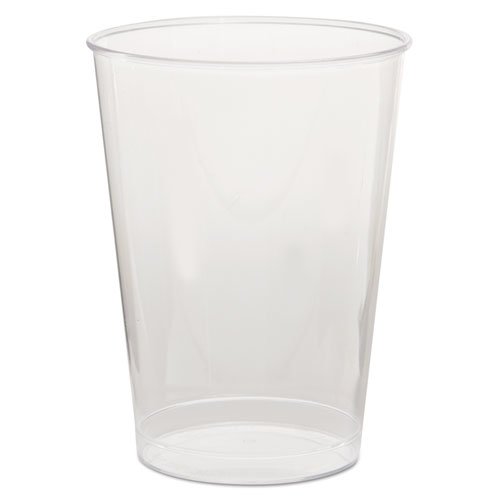 Comet Plastic Tumbler, 7 oz, Clear, Tall, 25/Pack, 20 Packs/Carton. Picture 1