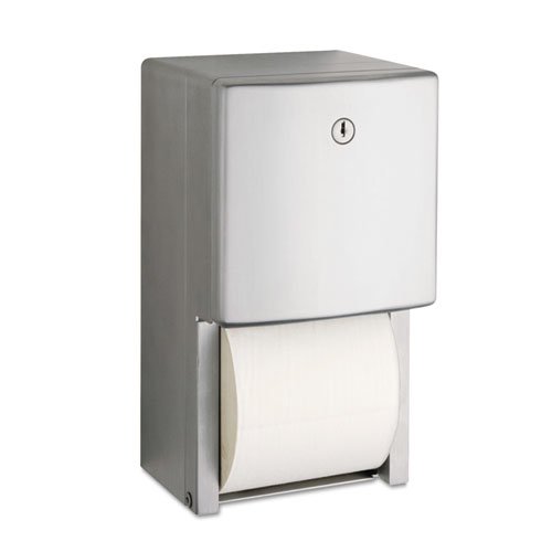 ConturaSeries Two-Roll Tissue Dispenser, 6.08 x 5.94 x 11, Stainless Steel. Picture 1