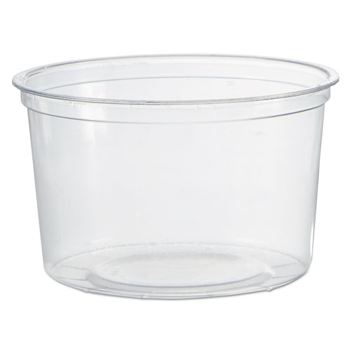 Deli Containers, 16 oz, Clear, Plastic, 50/Pack, 10 Packs/Carton. Picture 1