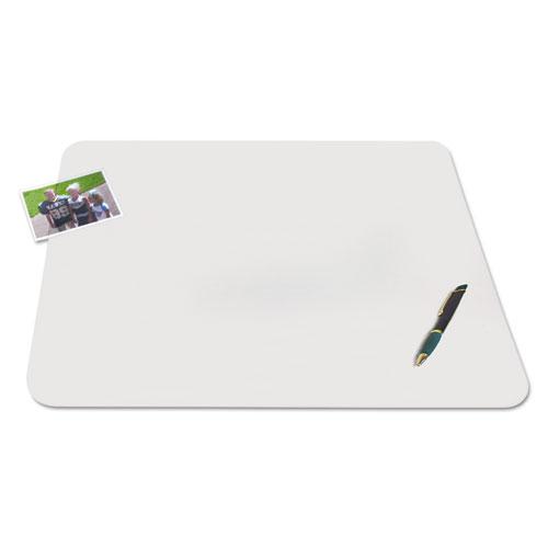 KrystalView Desk Pad with Antimicrobial Protection. Matte Finish, 17 x 12, Clear. Picture 4