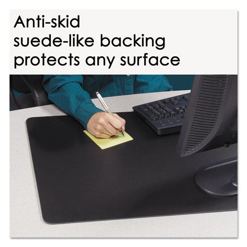 Rhinolin II Desk Pad with Antimicrobial Protection, 24 x 17, Black. Picture 5