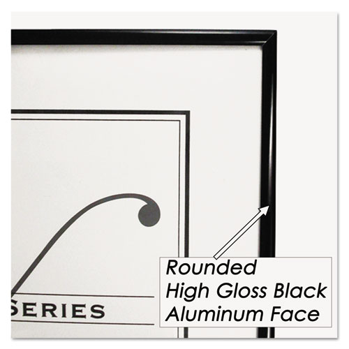 Metal Poster Frame, Plastic Face, 24 x 36, Black. Picture 2