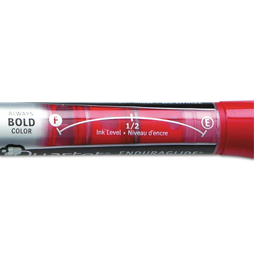 EnduraGlide Dry Erase Marker, Broad Chisel Tip, Red, Dozen. Picture 2