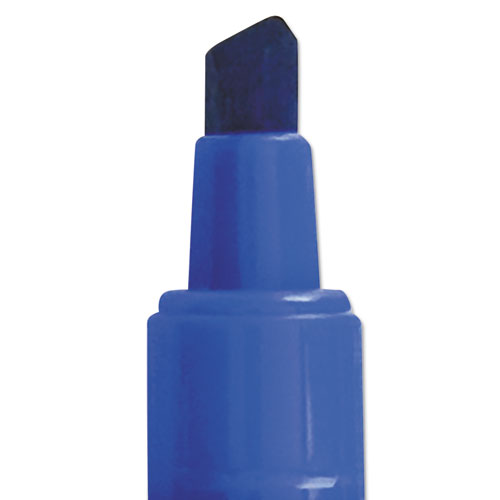 EnduraGlide Dry Erase Marker, Broad Chisel Tip, Blue, Dozen. Picture 3