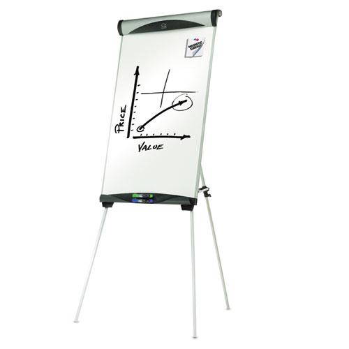 Euro Magnetic Presentation Easel, 27 x 39, White Surface, Silver Aluminum Frame. Picture 3