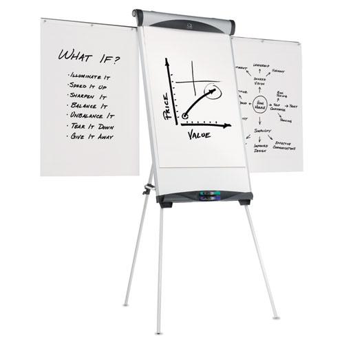 Euro Magnetic Presentation Easel, 27 x 39, White Surface, Silver Aluminum Frame. Picture 2