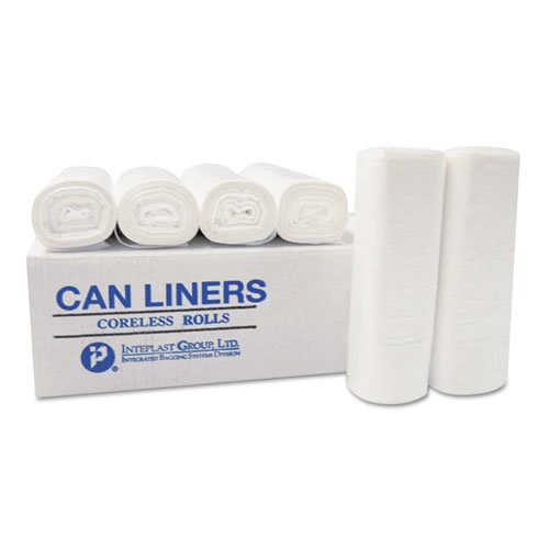 High-Density Commercial Can Liners, 60 gal, 12 mic, 43" x 48", Clear, 25 Bags/Roll, 8 Interleaved Rolls/Carton. Picture 2