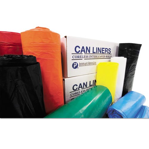 High-Density Commercial Can Liners Value Pack, 60 gal, 14 microns, 36" x 58", Clear, 250/Carton. Picture 2