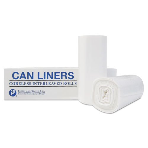 High-Density Commercial Can Liners Value Pack, 60 gal, 14 microns, 36" x 58", Clear, 250/Carton. Picture 4