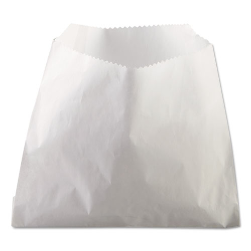 French Fry Bags, 5.5" x 4.5", White, 2,000/Carton. Picture 1