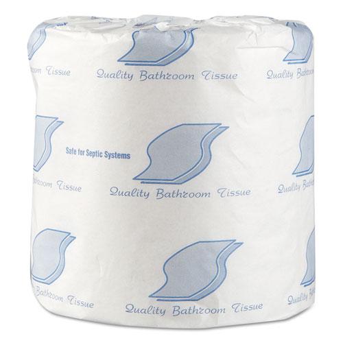 Standard Bath Tissue, Septic Safe, 1-Ply, White, 1,000 Sheets/Roll, 96 Wrapped Rolls/Carton. The main picture.