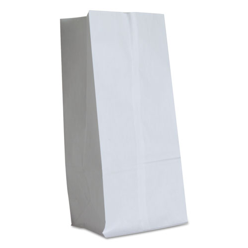 Grocery Paper Bags, 40 lb Capacity, #16, 7.75" x 4.81" x 16", White, 500 Bags. Picture 1