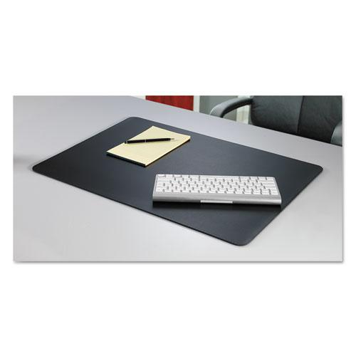 Rhinolin II Desk Pad with Antimicrobial Protection, 36 x 20, Black. Picture 4