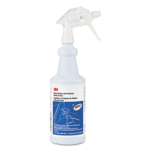 Ready-to-Use Glass Cleaner with Scotchgard, Apple, 32 oz Spray Bottle, 12/Carton. Picture 1