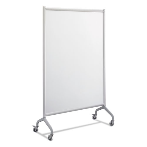 Rumba Full Panel Whiteboard Collaboration Screen, 42w x 16d x 66h, White/Gray. Picture 1