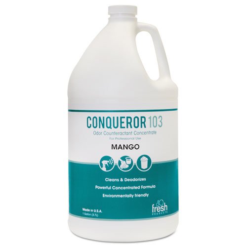 Conqueror 103 Odor Counteractant Concentrate, Mango, 1 gal Bottle, 4/Carton. The main picture.